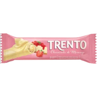 Chocolate trento 29g cheesecake morango
