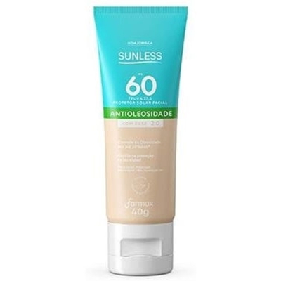 Protetor facial sunless antioleo cor 2.0 fps 60 40g