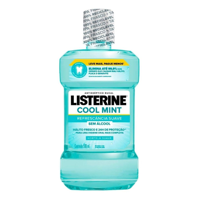 Listerine 500ml 500ml zero, listerine zero alcool 500ml