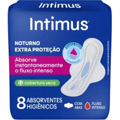 Abs. intimus gel noturno seca, intimus noturno com abas 08und seca