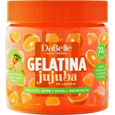 Gelatina dabelle jujuba 500g laranja 
