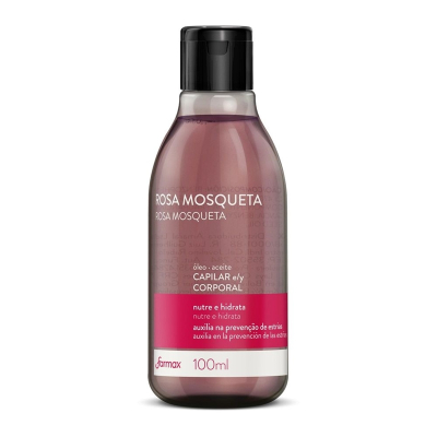 Oleo capilar e corporal rosa mosqueta farmax 100ml