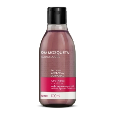 OLEO CAPILAR E CORPORAL ROSA MOSQUETA FARMAX 100ML