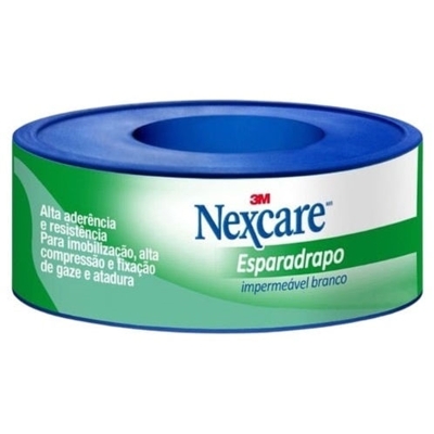 ESPARADRAPO IMPERMEAVEL BRANCO 3M 12MM X 3,0M, NEXCARE IMP 12MM X 3 M