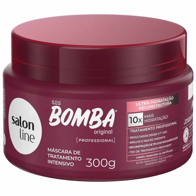 Masc. cap. salon line 300g sos bomba original - ultra hidratacao