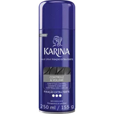 Fixador spray karina 250 ml extra forte, spray fixac forte 250ml