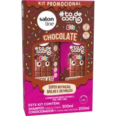 Kit sh 300ml + cond 200ml to de cacho kids chocolate 32888