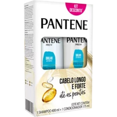 Sh. pantene 400ml+cond 175ml brilho extremo