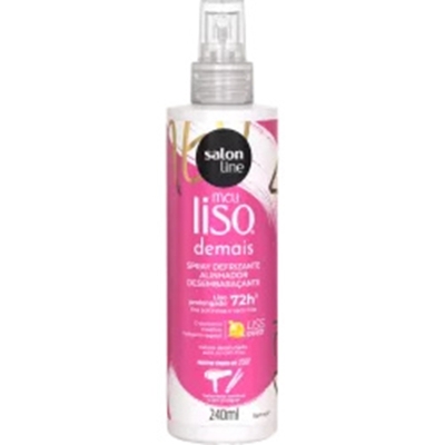 DEFRIZANTE PROTETOR TERMICO SALON LINE 240ML MEU LISO SPRAY - MEU LISO DEMAIS