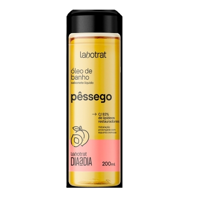 Sab. liq. oleo banho labotrat dia a dia 200ml pessego