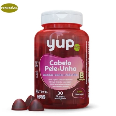 Yup gummy nutrye cabelo pele e unha 30 gomas adulto