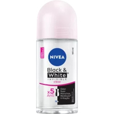 Des. nivea roll-on 50ml invis, nivea invisible black white 50ml