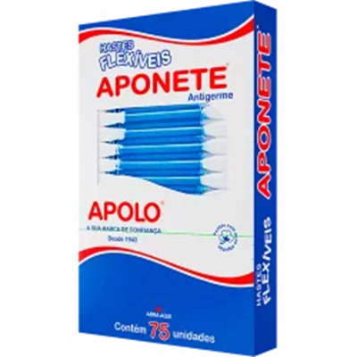 Hastes flexiveis c/75uni, flexiveis apolo