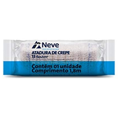 Atadura crepe 13f 12cm x 1,8m pct - neve, crepom neve 12 cm