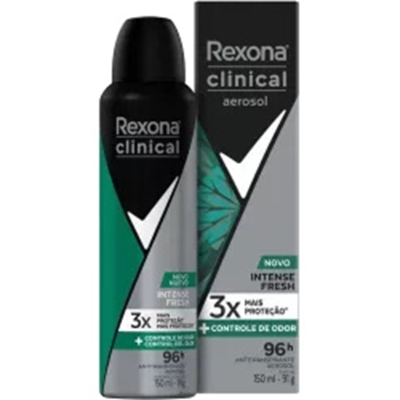 Des. rexona clinical aer 150ml men intense fresh *