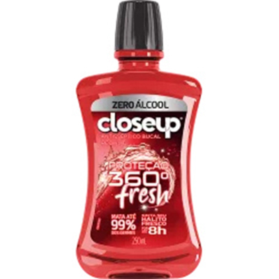 Enxaguante bucal close up red s/alcool 250ml