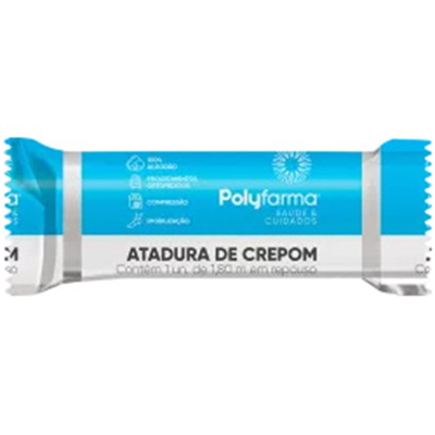 Atadura crepom polyfarma 08cmx1,80m