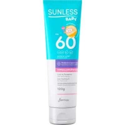 PROTETOR SOLAR SUNLESS 120G F60 BABY