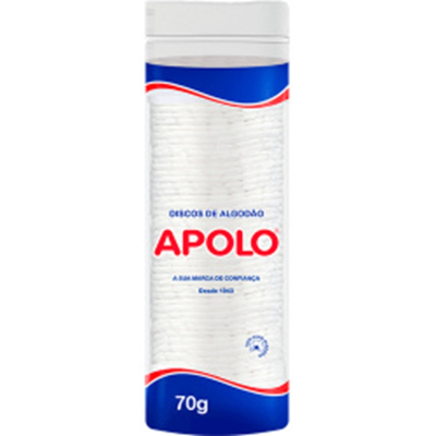 Algodao apolo 70g discos, discos apolo pacote c/ 70gr