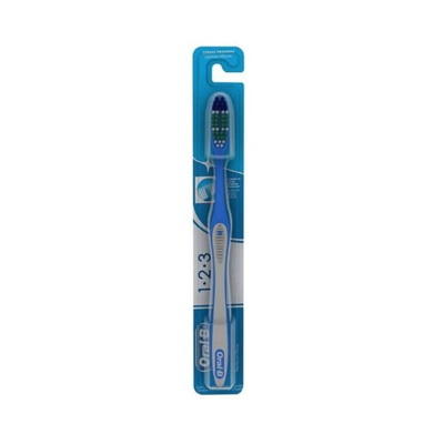 Esc. oralb 123 classic cerdas media