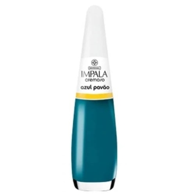 ESMALTE IMPALA COR DA MODA CREM AZ PAVAO, IMP AZUL PAVAO 8ML
