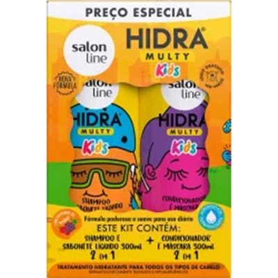 Sh. salon line 300ml hidra kids+cond 300ml