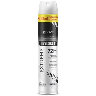 DESODORANTE ABOVE AERO 200ML EXTREME INVISIBLE 