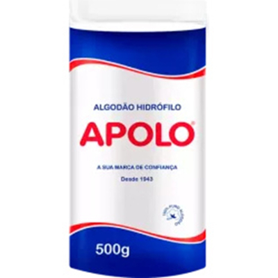 Algodao apolo 500 g rolo