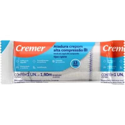 Atadura crepon cysne 8cmx1,80m cremer, crepe cysne 8x4,5
