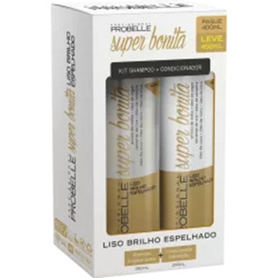 Sh. super bonita 250ml liso brilho +cond 200ml