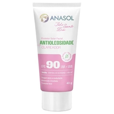 Anasol prot. solar facial tsd-antioleosidade clareador fps 90 - 40 g