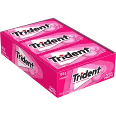 Chiclete trident tuti frutti, trident tutti frutti 5 unid