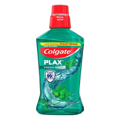 ANTISSEPTICO BUCAL PLAX 500ML FRESHAMPOO MINT L500P350, COLGATE PLAX FRESHAMPOO MINT 500ML