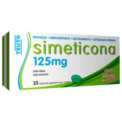 Simeticona 125mg c/10 caps teuto