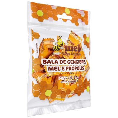 Bala de propolis mel e gengibre - sta barb