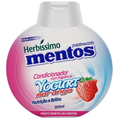 Cond. herbisimo mentos 300ml yogurt morango