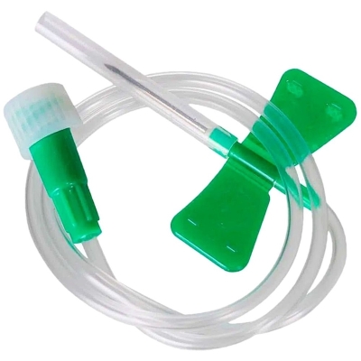 Scalp 21g luer lock verde