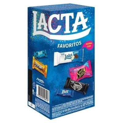 Chocolate lacta 250,6g favoritos