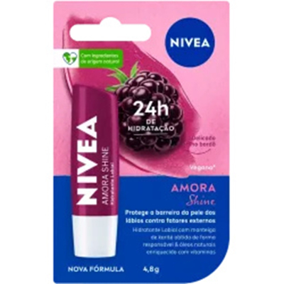 Protetor labial nivea 4,8g amora shine
