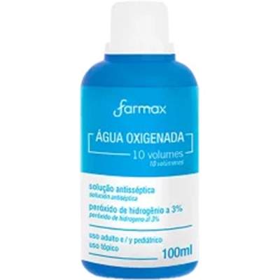 AGUA OXIGENADA 10V 100ML FARMAX, 10V 100 ML FARMAX