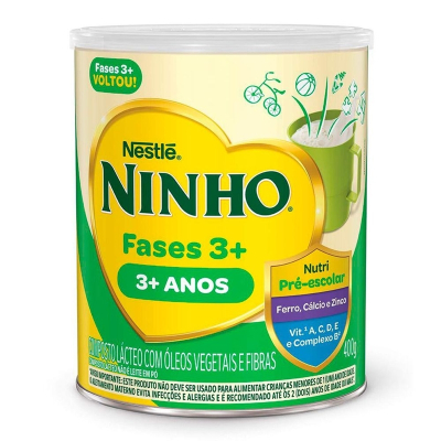 Leite ninho 3+, ninho prebio 3 400g