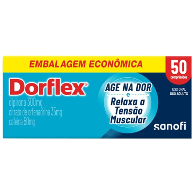 Dorflex 10x5 cpd sav, 300 mg + 35 mg + 50 mg com ct bl al plas amb x 50