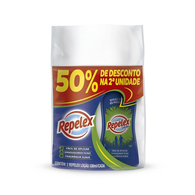 Repelente repelex 100ml locao family 2un