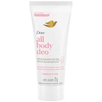 Des. dove all body cr 75g bisnaga raspberry/rose *