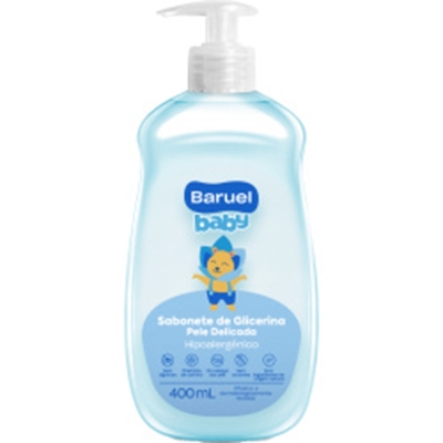 SABONETE LIQUIDO BARUEL 400ML GLIC PELE DELICA 