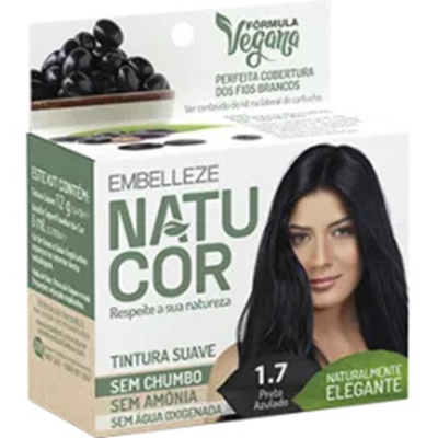 Tint. natucor 1.7 preto azula