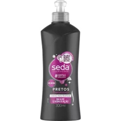 CREME DE PENTEAR SEDA 300ML PRETOS LUMINOSOS, PENT SEDA PRETOS LUMINOSOS 300ML