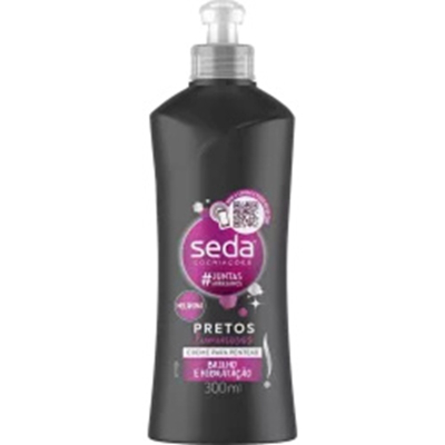 Cr. pent. seda 300ml pretos luminosos, pent seda pretos luminosos 300ml