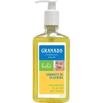 SABONETE LIQUIDO GRANADO GLICERINA BEBE 250ML