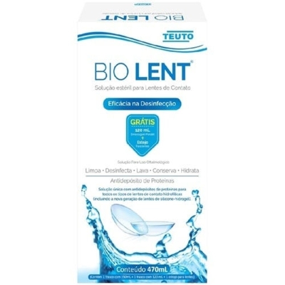Kit bio lent sol lente contato 470ml teuto